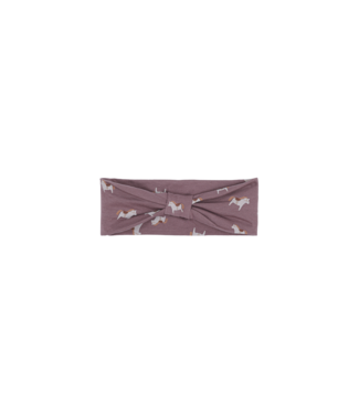 House Of Jamie - Bow Tie Headband - Plum Dala Horse