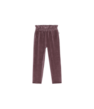 House Of Jamie - Paperbag Pants - Plum Velvet