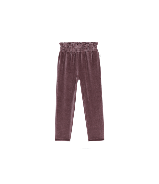 House Of Jamie - Paperbag Pants - Plum Velvet