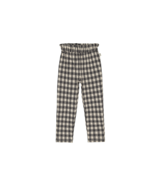 House Of Jamie - Paperbag Pants - Charcoal Vichy