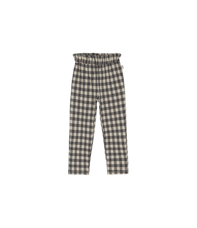 House Of Jamie - Paperbag Pants - Charcoal Vichy