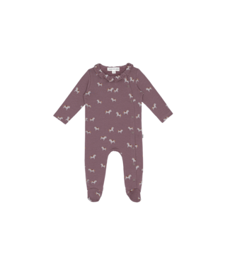 House Of Jamie - Girls Babysuit - Plum Dala Horse