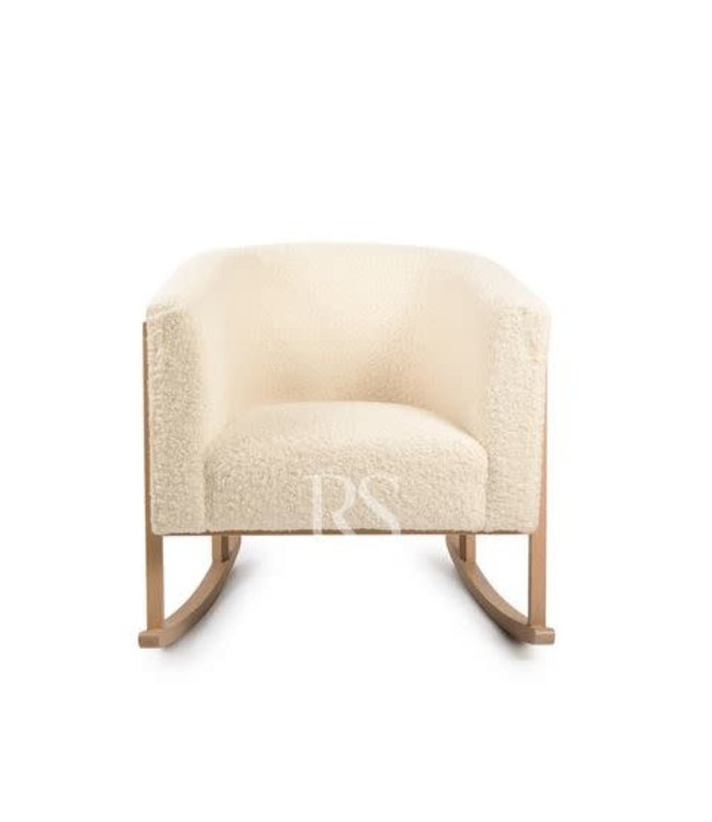 Rocking Seats Rocking Seats - Cruz Rocker TEDDY - Off-white Teddy, natural legs