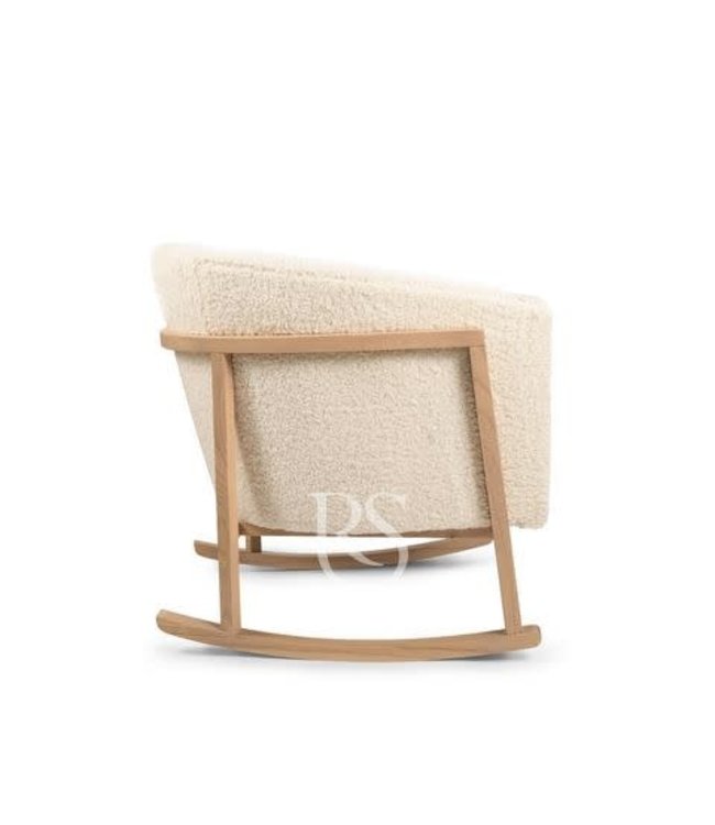 Rocking Seats Rocking Seats - Cruz Rocker TEDDY - Off-white Teddy, natural legs