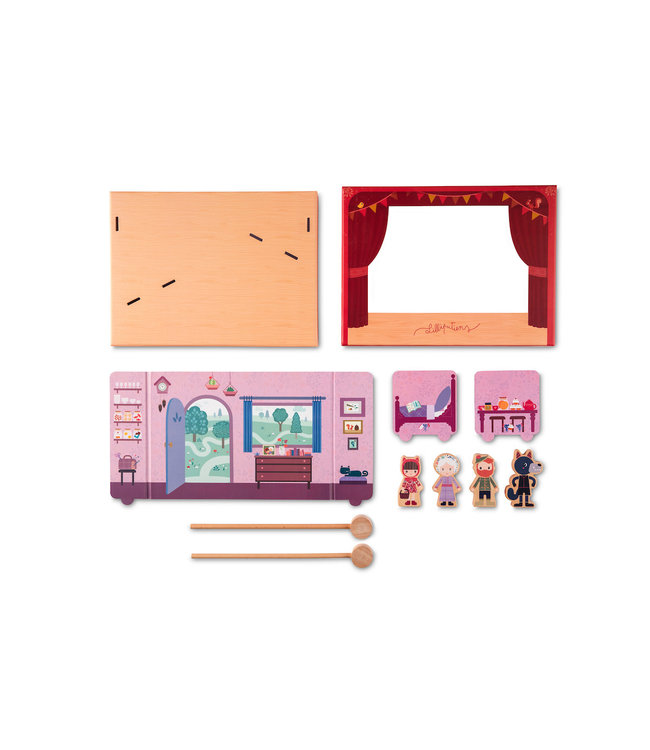 Lilliputiens Lilliputiens - Chaperon Rouge Theater Roodkapje (Met Magneten)