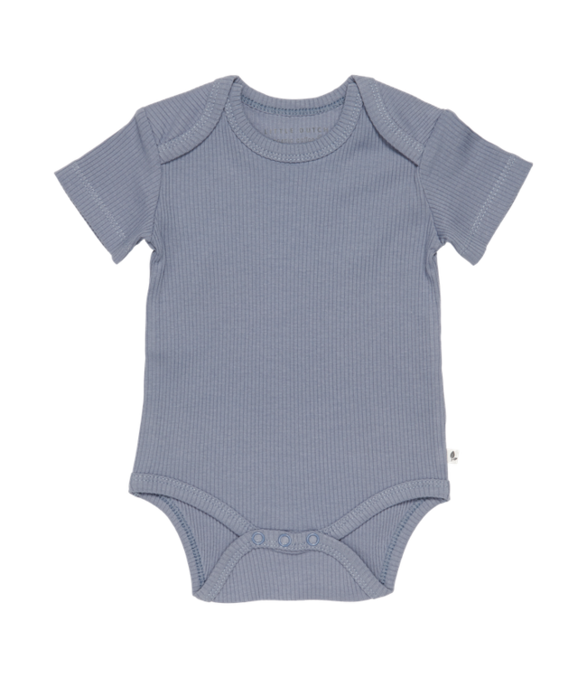 Little Dutch Little Dutch - Romper korte mouw Rib Blue