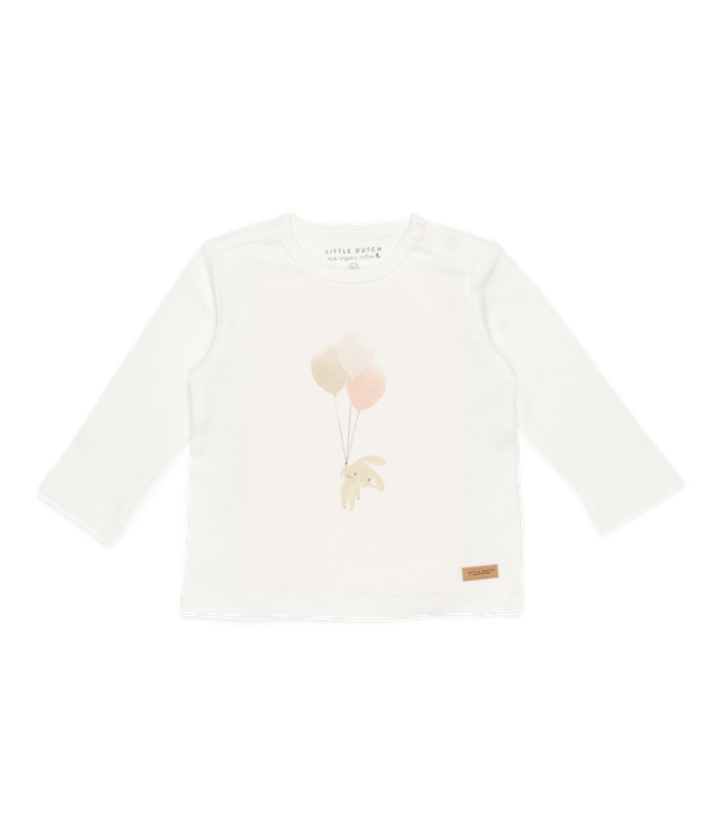 Little Dutch Little Dutch - Shirt lange mouw Bunny Balloons White
