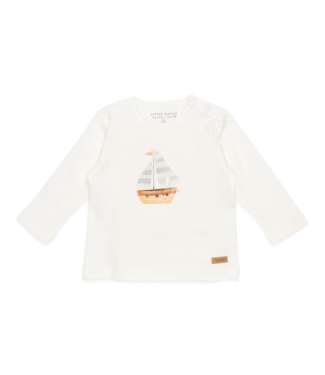 Little Dutch Little Dutch - Shirt lange mouw Sailboat White