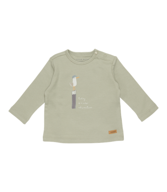 Little Dutch Little Dutch - Shirt lange mouw Seagull Olive