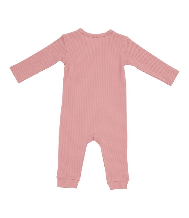 Little Dutch Little Dutch - Boxpakje met overslag Rib Vintage Pink