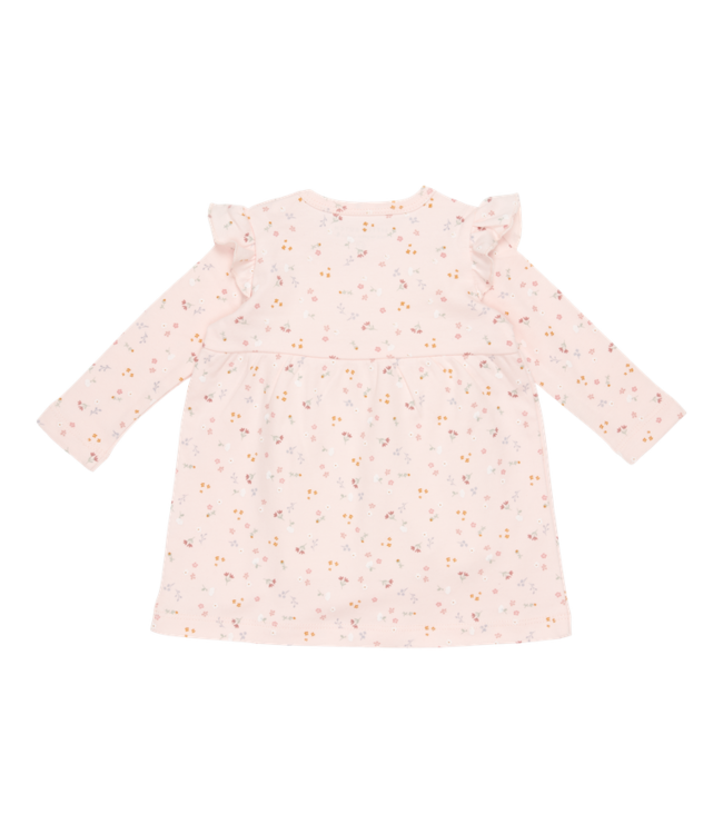 Little Dutch Little Dutch - Jurkje lange mouwen ruches  Little Pink Flowers