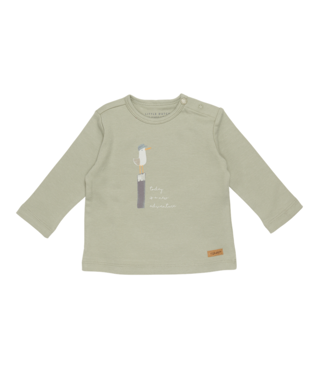 Little Dutch Little Dutch - Shirt lange mouw Seagull Olive