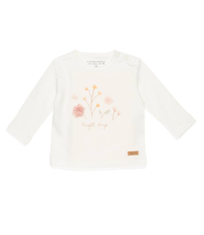 Little Dutch Little Dutch - Shirt lange mouw Flowers White