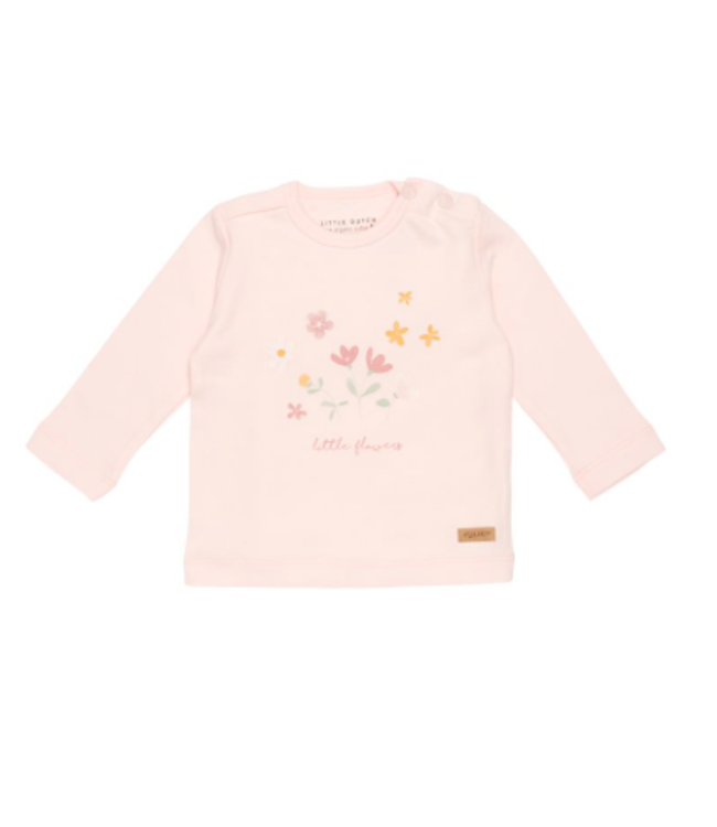 Little Dutch Little Dutch - Shirt lange mouw Flowers Pink