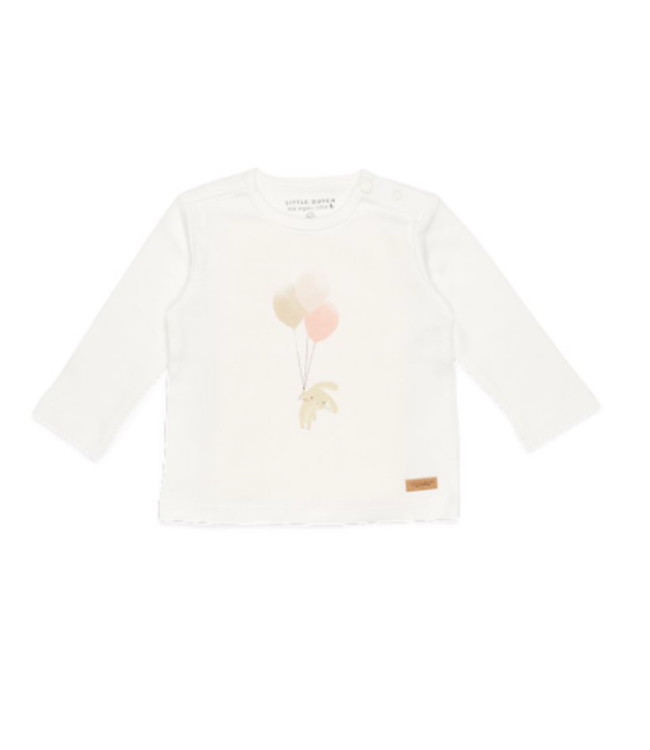Little Dutch Little Dutch - Shirt lange mouw Bunny Balloons White