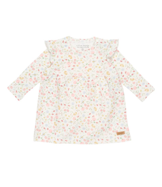 Little Dutch Little Dutch - Jurkje lange mouwen ruches Flowers & Butterflies
