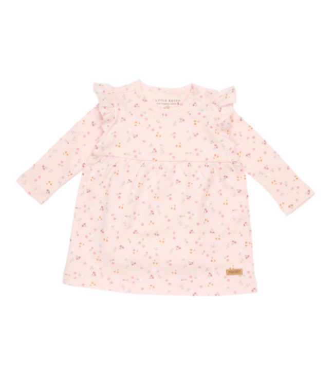 Little Dutch Little Dutch - Jurkje lange mouwen ruches  Little Pink Flowers