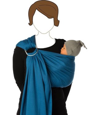 Babylonia baby carriers - BB-sling - Campanula blue - padded