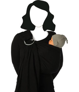 Babylonia baby carriers - BB-sling - Black beans - padded