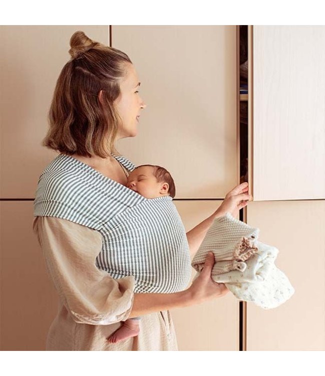 Ergobaby Ergobaby - Aura Wrap - Navy Gingham Stripe