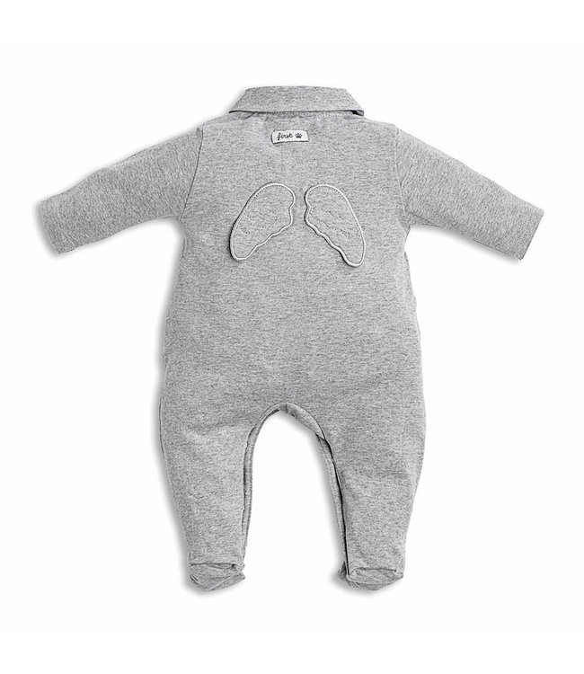 First First - rompersuit   ANGEL ESSENTIALS GREY pearl grey