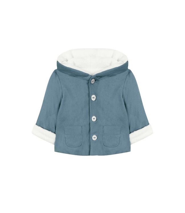 Tartine et Chocolat Tartine Et Chocolat - Blauw Grijs Corduroy Jasje