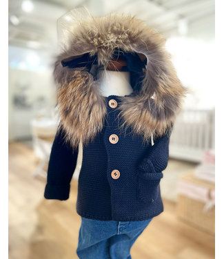 Meia Pata Meia Pata - Gebreid Jasje - Donkerblauw