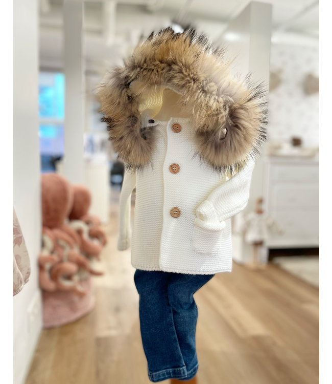 Meia Pata Meia Pata - Gebreid Jasje - Ivory