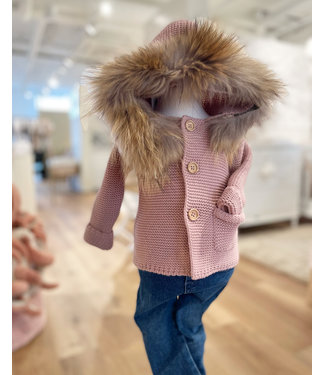 Meia Pata Meia Pata - Gebreid Jasje - Oud Roze