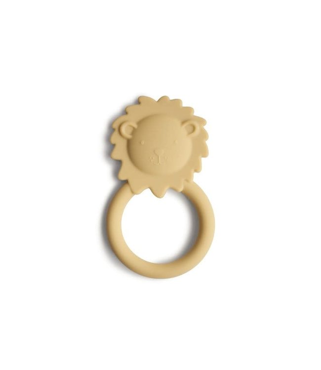 Mushie Mushie - Teether Lion - Soft Yellow
