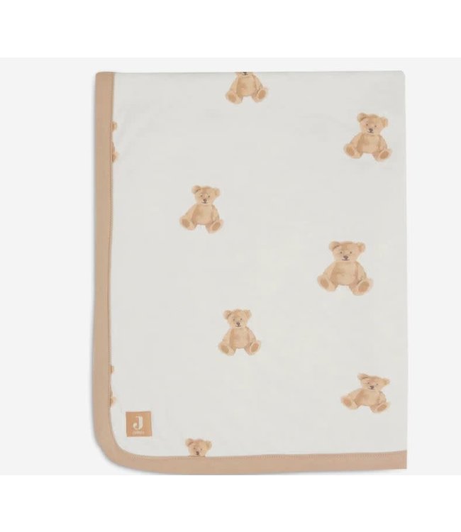 Jollein Jollein - Deken Wieg Jersey 75x100cm Teddy Bear