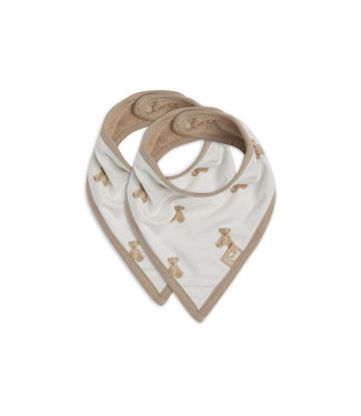 Jollein Jollein - Slab Bandana Teddy Bear GOTS (2pack)