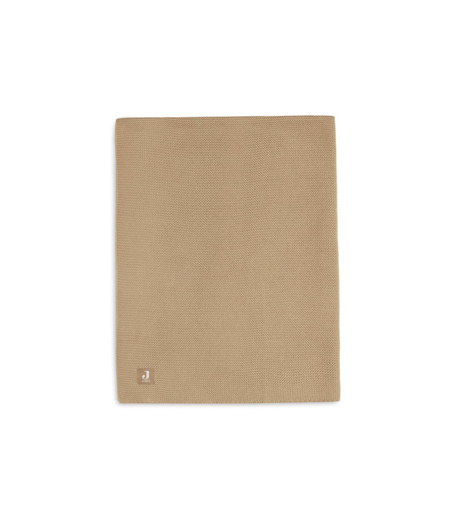 Jollein Jollein - Deken Wieg 75x100cm Basic Knit Biscuit