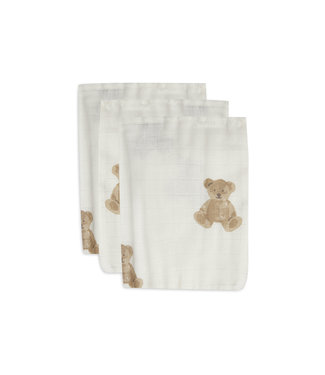 Jollein Jollein - Washandje Hydrofiel Teddy bear (3pack)