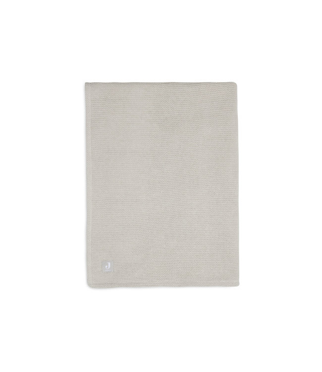 Jollein Jollein - Deken Wieg 75x100cm Basic Knit Nougat/Fleece