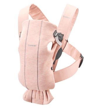 Babybjorn BabyBjorn - Draagzak Mini 3D Jersey Lichtroze