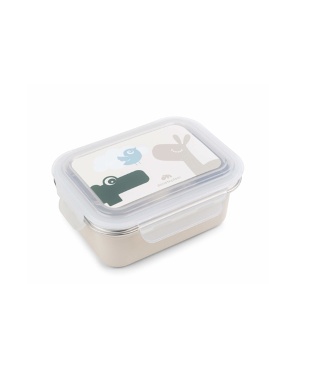 Done by Deer Done by Deer - Metal lunch box Lalee/Croco Sand