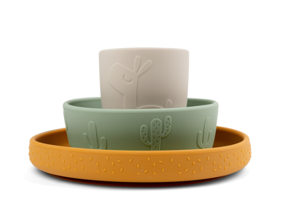 Done By Deer Assiette à Goûter En Silicone Stick&Stay En Rose Lalee A456520