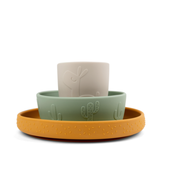 Done by Deer Done by Deer - Silicone Stick&Stay dinner set Lalee Colour Mix