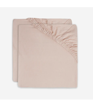 Jollein Jollein - Hoeslaken Wieg Jersey 40/50x80/90cm - Pale Pink - 2 Stuks