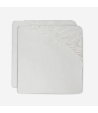 Jollein Jollein - Hoeslaken Jersey 40/50x80/90cm Ivory (2pack)