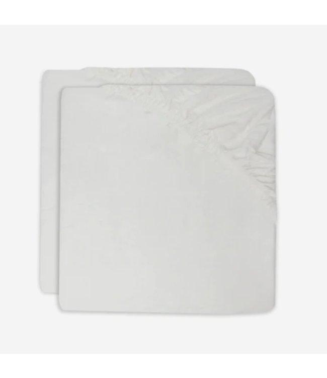 Jollein Jollein - Hoeslaken Jersey 40/50x80/90cm Ivory (2pack)