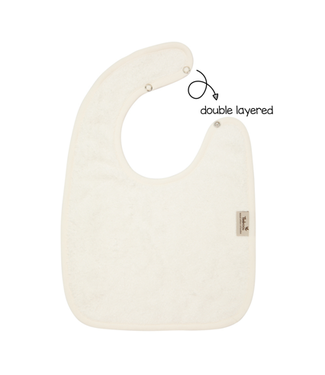 Timboo Timboo - Bib Doubled 26X38Cm - Daisy White