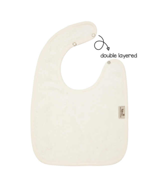 Timboo Timboo - Bib Doubled 26X38Cm - Daisy White