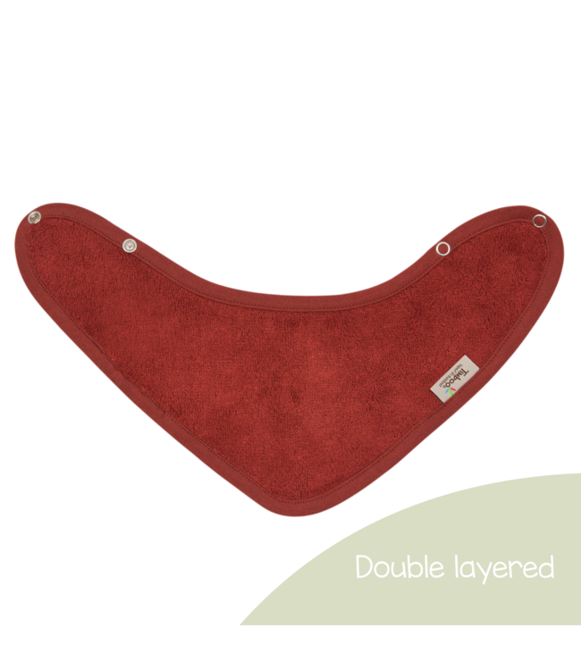 Timboo Timboo - Bandana Bib Doubled 36X20Cm - Rosewood