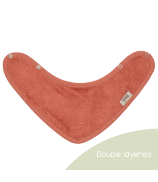 Timboo Timboo - Bandana Bib Doubled 36X20Cm - Apricot Blush