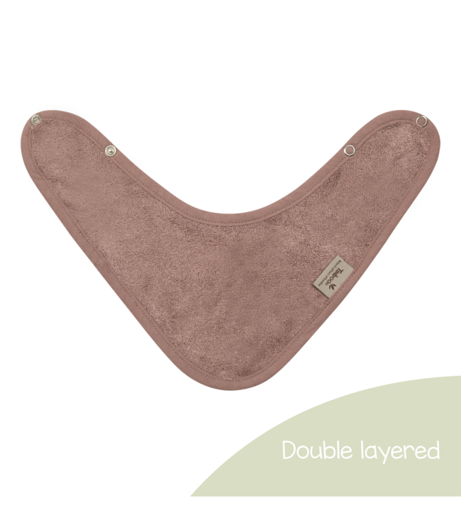 Timboo Timboo - Bandana Bib Doubled 36X20Cm - Mellow Mauve
