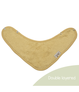 Timboo Timboo - Bandana Bib Doubled 36X20Cm - Honey Yellow