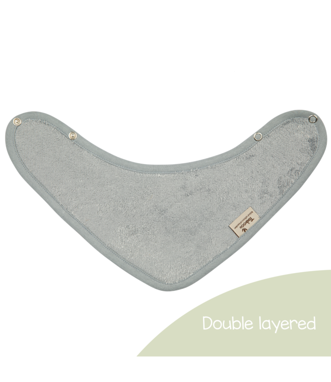Timboo Timboo - Bandana Bib Doubled 36X20Cm - Moon Blue