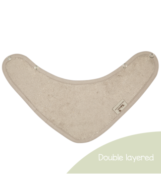 Timboo Timboo - Bandana Bib Doubled 36X20Cm - Feather Grey